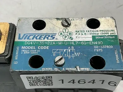 USED VICKERS DG4V-3S-22A-M-U-HL7-60-EN490