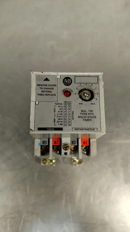 Used Allen Bradley, AB B. 700 Type RTC Solid State Timer PLC Processors | Palmetto Automation #1148817