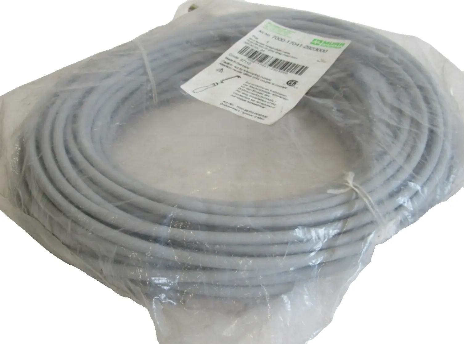 NEW MURR ELEKTRONIK 7000-17041-2923000 M12 FEMALE STRAIGHT W/CABLE