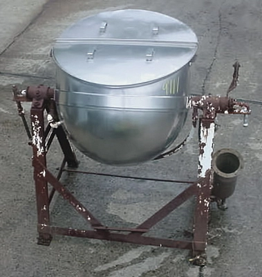 USED LEE 100 GALLON INCLINDED KETTLE 100 GAL INCLINED