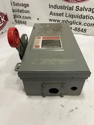 Eaton Cutler-Hammer DH362URK 60A 3 Pole Non-Fusible Safety Disconnect Switch