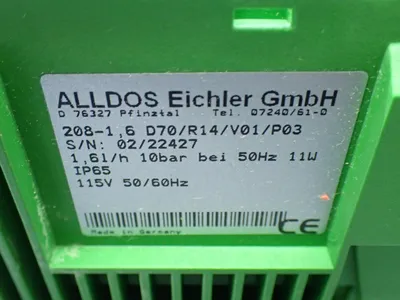 NEW ALLDOS EICHLER 2081,5 D70/R14/V01/P03