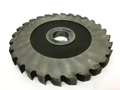 6" x 1/2" x 1" Straight Milling Cutter | ITW 6x1/2x1 HS Side Milling Cutter Blade, Straight 28-Teeth - Used