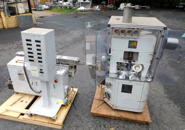 Used MIZUHO POWDER PRESS AP-3A Cosmetic Complete Packaging Lines New Jersey US | Champion Trading Corporation #423451