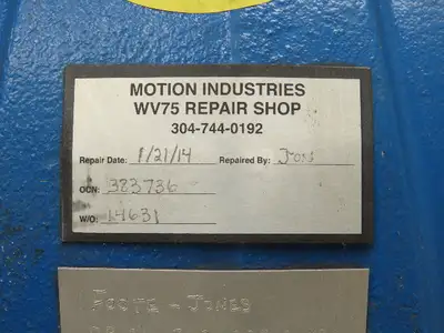 Foote Jones Inline Gear Reducer Drive with Motor Mount 244:1 Ratio