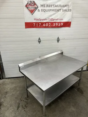 QualServ Stainless Steel Table W/ Under Shelf
