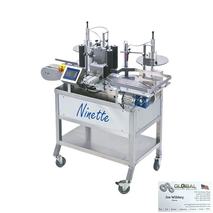CDA-USA Ninette Auto Ultra Compact Cylinder Labeling Machine 15PPM