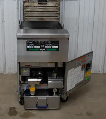 142-0049 Pitco SFSELVRF 76 LB Open Well Vat Electric Fryer w Filter