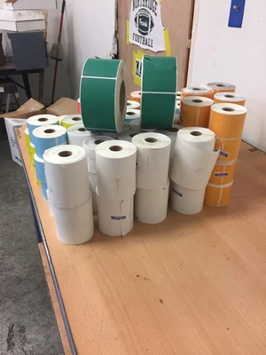 Assortment Of BTL Labels  Green,yellow,orange,blue,white 4x2& 8 White 6x4,2-5x3