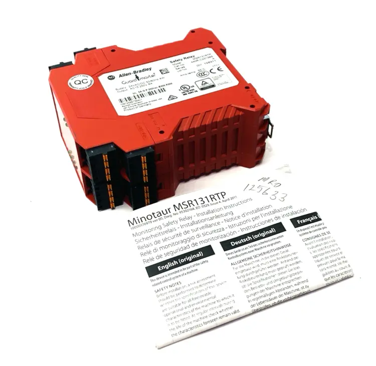 Used ALLEN-BRADLEY SER. A GUARDMASTER MINOTAUR SAFETY RELAY MSR131RTP Relays & Switches | Maverick Industrial Sales #1100899