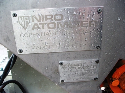 0.3 Sq. M Niro Pilot Size Continuous S/S Fluid Bed Drier