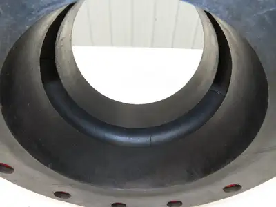 Mercer Rubber 450R Flexmore Expansion Joint 10" Dia x 8"H 16" Flange #150