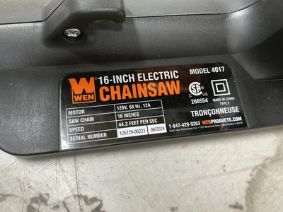 Used WEN 4017 Chainsaws (Landscaping) Michigan US | Miedema Asset Management Group #1342053