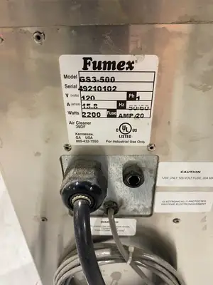 Used FUMEX AIR FILTRATION FUME EXTRACTOR UNIT Fume Extractors | Maverick Industrial Sales #1107421
