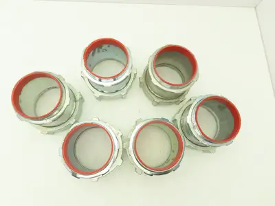 Steel City TC719A 3-1/2" EMT Conduit Compression Connector Insulated Lot of 6