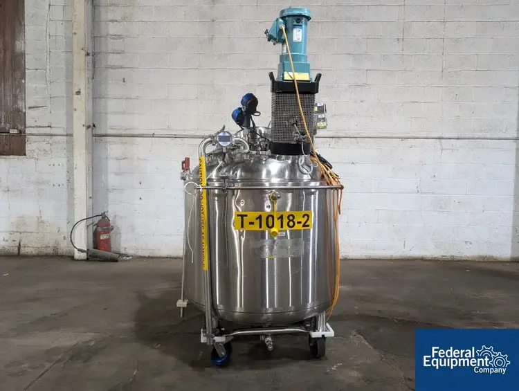Used Precision 500 Liter Precision Stainless 316L Stainless Steel Jacketed Mixing Tank Tanks Ohio US | Federal Equipment Company 18 #129566