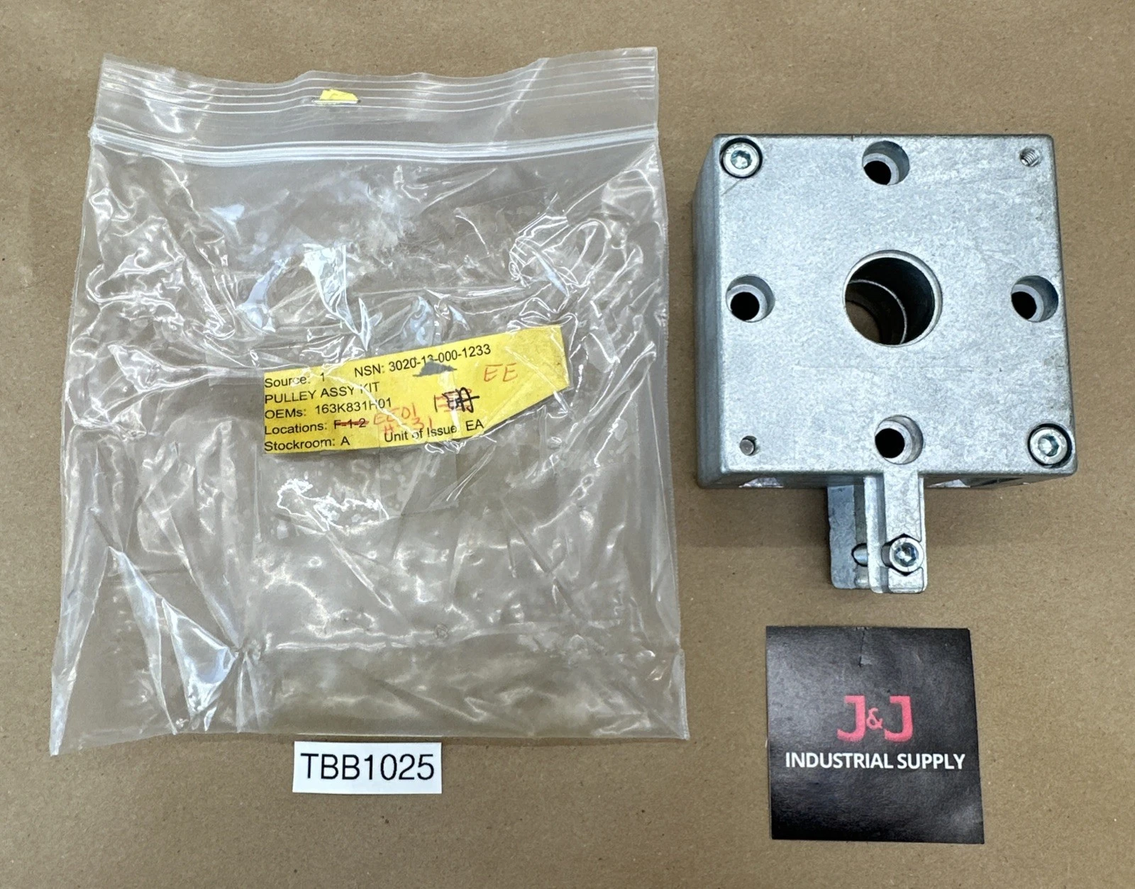 NEW- 163K831H01 Pulley Assembly Kit 3"W x 3"T Aluminum Alloy 3020-13-000-1233