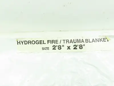 Hydrogel 734302 Emergency Fire Trauma Blanket Burn Free 2'8"x 2'8" Blanket