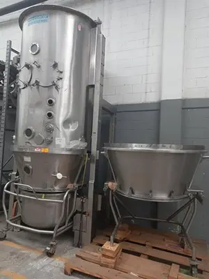 Vector Freund stainless steel fluid bed dryer