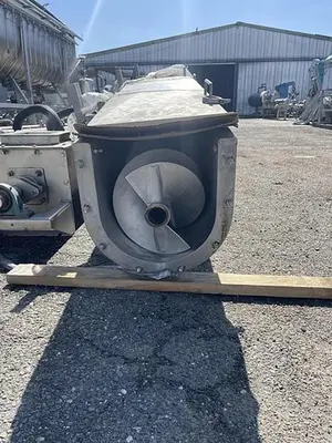 Conveyor, Screw, 14" x 25' Long, Stainless Steel, Incline Auger Screw, 5 HP, #5991703