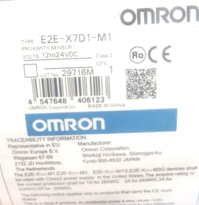NEW OMRON E2E-X7D1-M1 PROXIMITY SENSOR E2EX7D1M1