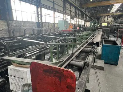 Used SAMUEL PLATT BRIGHT BAR DRAWING, STRAIGHTENING & SAWING LINE (14722) Draw Benches Connecticut US | Machinery International LLC #1557867