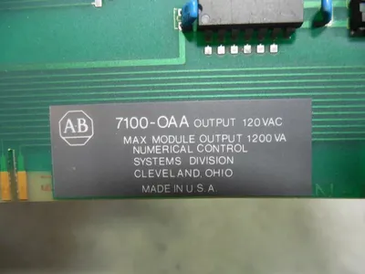 Allen Bradley 7100-OAA 120VAC Output Module Used