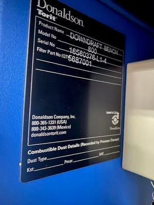 DONALDSON 800 Tables | Mohawk Machinery (4)