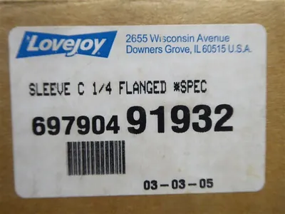 Lovejoy 697904 91932 Flanged Sleeve C 1/4 New
