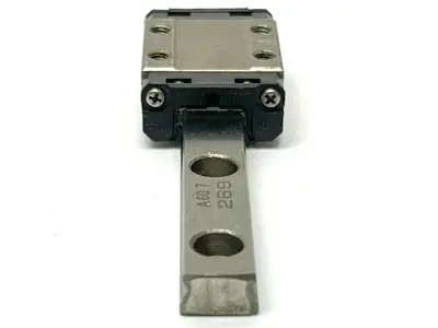 USED THK LINEAR GUIDE RAIL AND 1 BEARING BLOCK