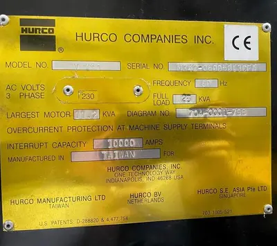 Used HURCO VMX30 CNC VERTICAL MACHINING CENTER Vertical Machining Centers | Harbor Machinery Inc. #1283406