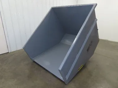 Wright 3 YD Self Dumping Hopper Bump Dump 4000lbs Trash Recycling 10 Gauge Bin