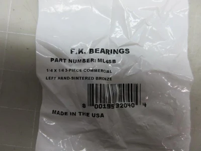 New | in-Stock F.K BEARINGS _UNKNOWN_ Bearings | OCO Industrial #1574876