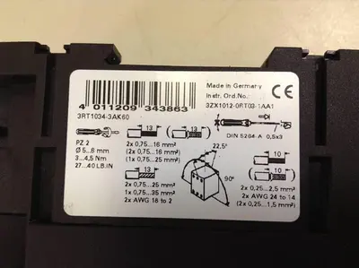 USED SIEMENS 3RT1 034-3A.0
