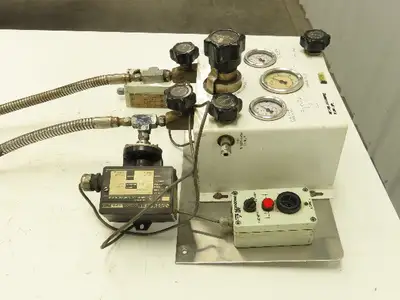 Air Products E13CP145D Helium Gas Pressure Regulator Switch Changeover Panel