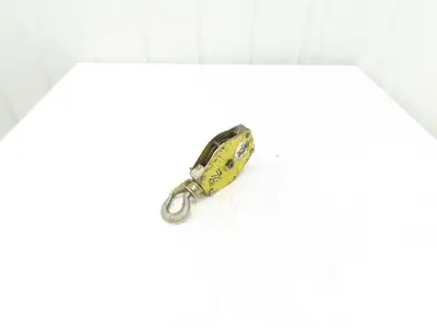 Zimmerman Ingersoll Rand Air Balancer Load Block Single Pulley Sheave Yellow