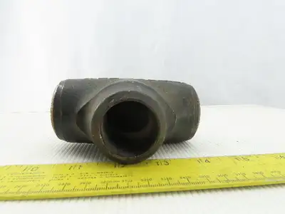 1-1/2" x 1-1/4" x 1-1/2" Butt Weld Seamless Pipe Fitting Reducer TEE