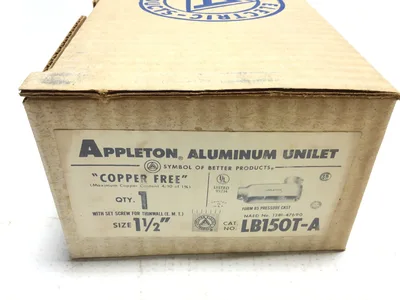 Appleton LB150T-A Aluminum Conduit Outlet 1-1/2″ Form 85 Unilet Pressure Cast