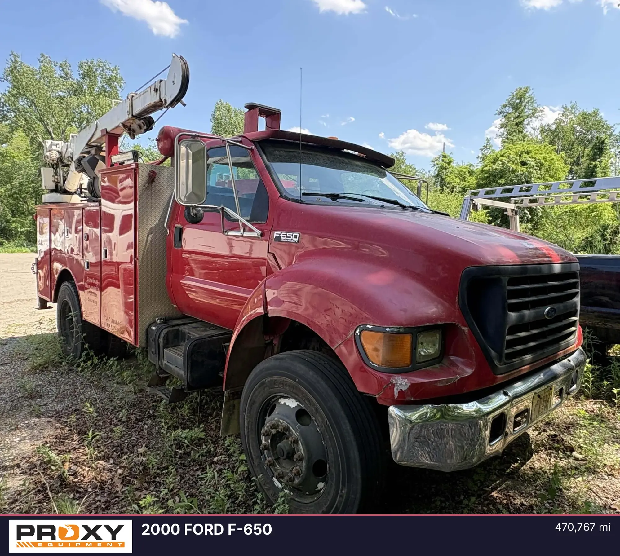 Used 2000 FORD F-650 Service & Utility Trucks New Jersey US | Proxy Equipment #1425949