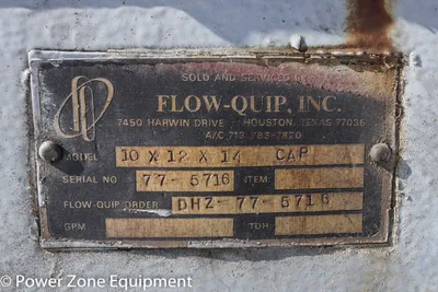 USED SULZER BINGHAM 10X12X14 CAP
