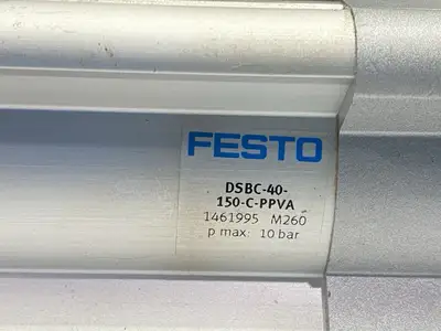 USED FESTO ISO PNEUMATIC CYLINDER 40MM BORE 150MM STROKE