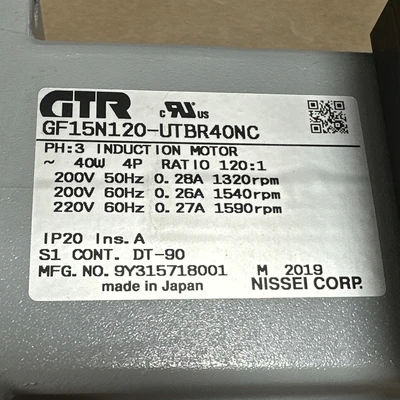 NEW Nissei Corp GF15N120-UTBR40NC