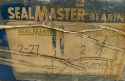 NEW SEALMASTER 2-27 BEARING 2 7/16" 227