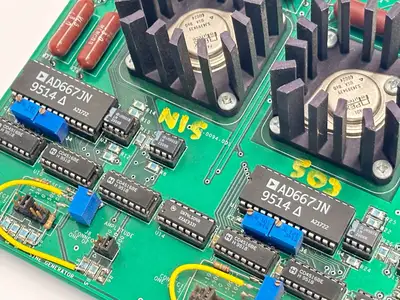 1-CD50-0094-000-X1,AD667JN 9514 | 1-CD50-0094-001 PCB 1-CD50-0094-000-X1 w/ 2x AD667JN 9514 - For parts or not working