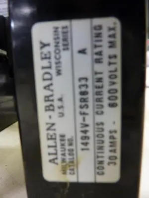 USED ALLEN BRADLEY 1494V-DS30 SER A