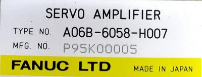 REMANUFACTURED FANUC A06B-6058-H007 SERVO AMPLIFIER A06B6058H007