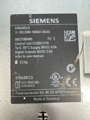 Siemens Sinamics 6SL3040-1MA01-0AA0 Control Unit CU320-2 (8.5.1)