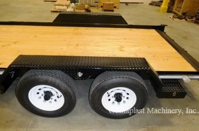 2015 Black Corn Pro 14′ Equipment Trailer, Item # 1795
