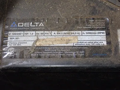 Used DELTA POWER EQUIPMENT CORPORATION 50723 T2 Dust Collectors Ohio US | HGR 24 #870823