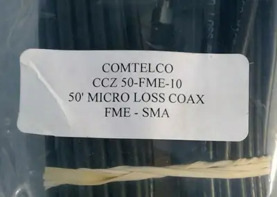 Comtelco - CCZ 50-FME-10 - 50' Micro Loss Coax FME-SMA 5A-9